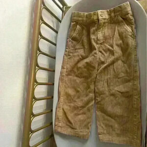 Vintage 100% cotton brown corduroy wide leg trouser toddler boy size 4T no flaws